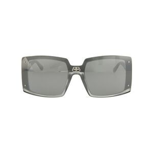Balenciaga Square-Frame Injection Sunglasses Silver Womens